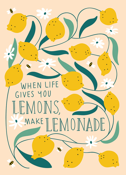 Life gives you lemon card