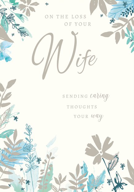 Wife, Loss Of Sympathy Card