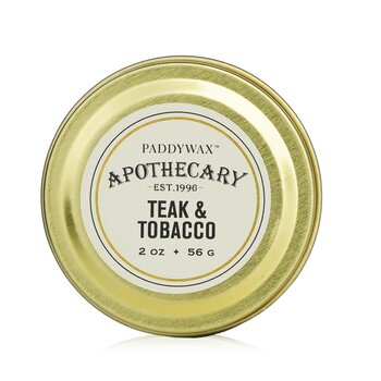 Apothecary Candle Travel Tin Teak & Tobacco