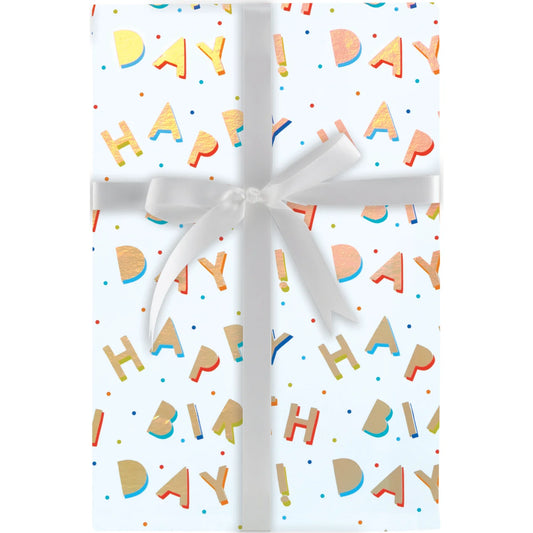 Fun Happy Birthday Roll Wrap