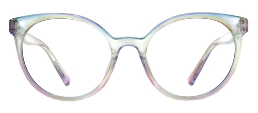 Moonstone Clear Iridescent Blue Light Glasses