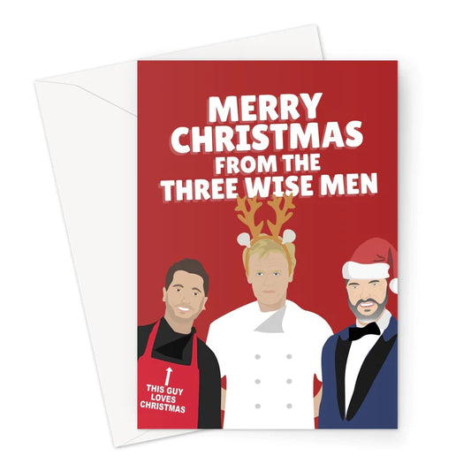 The Three Wise Men Gordon Ramsay Gino and Fred Celebrity Card