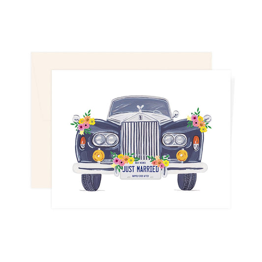Just Married Car Card