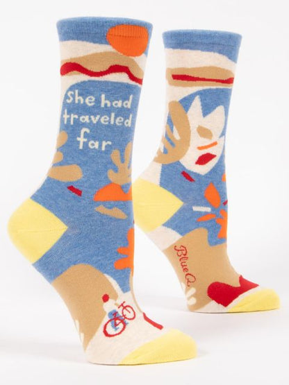 Women's Crew Socks She Had Traveled Far