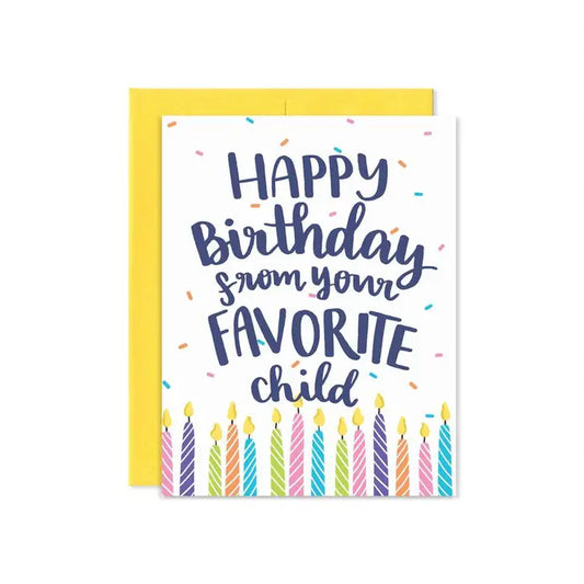 Favorite Child Birthday Greeting Card