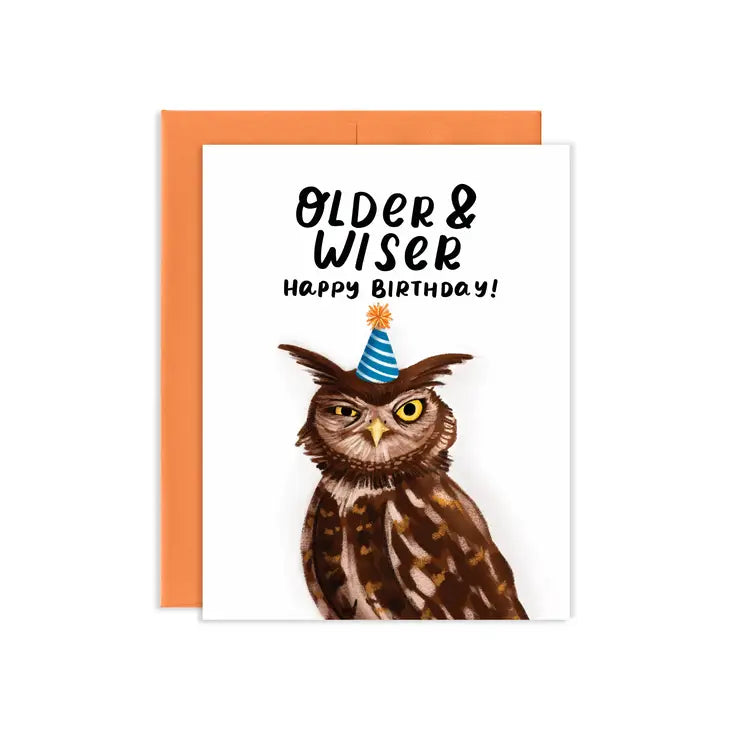 Wise Owl Birthday Greeting Card