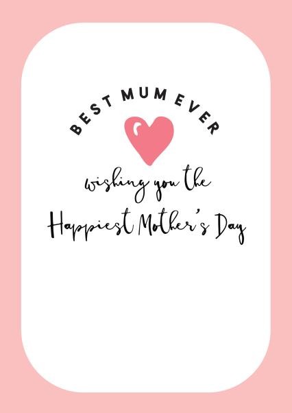 Always Sparkle Best Mum Ever Card