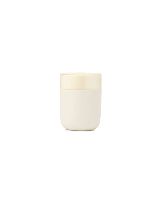 Small Travel Mug Ceramic Cream 12 oz