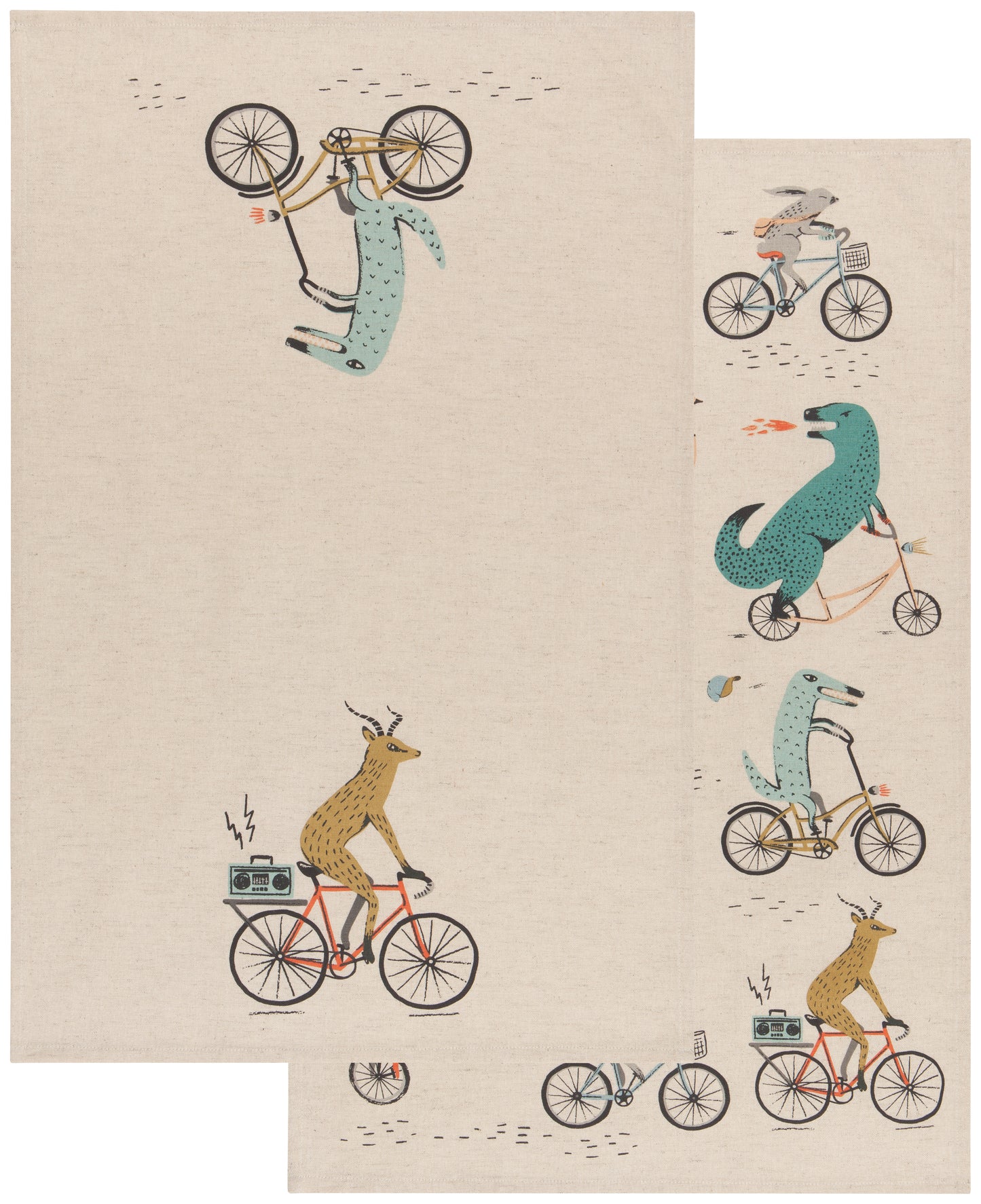 Set of 2 Tea Towel Wild Riders