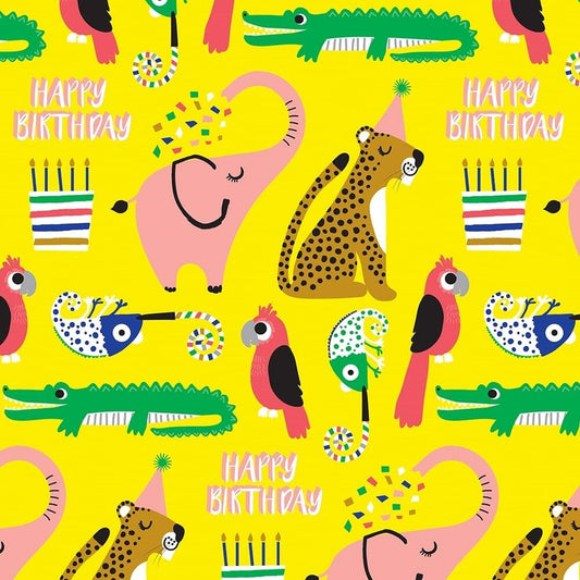 Safari Soiree Birthday Roll Wrap