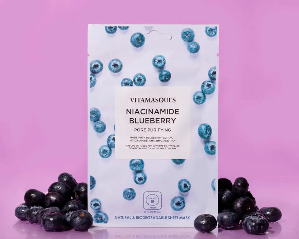 Niacinamide Blueberry Face Sheet Mask