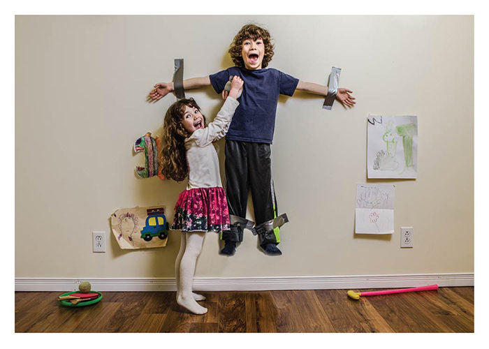 Sister Duck Taping Brother Birthday Card