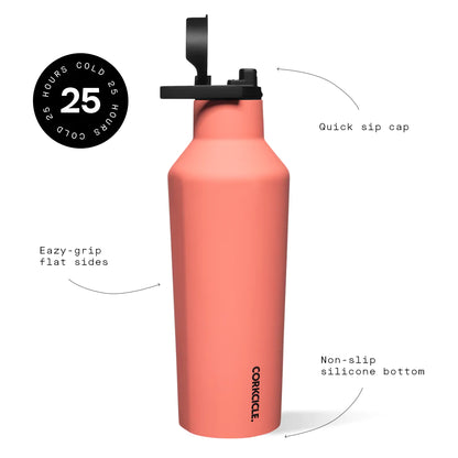 Neon Lights Coral Sport Canteen 20oz