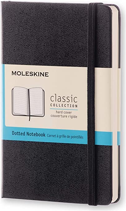 Classic Pocket Black Hard Cover Dot Notebook