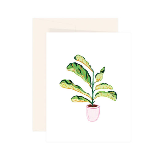 Plant Rose Vase Card