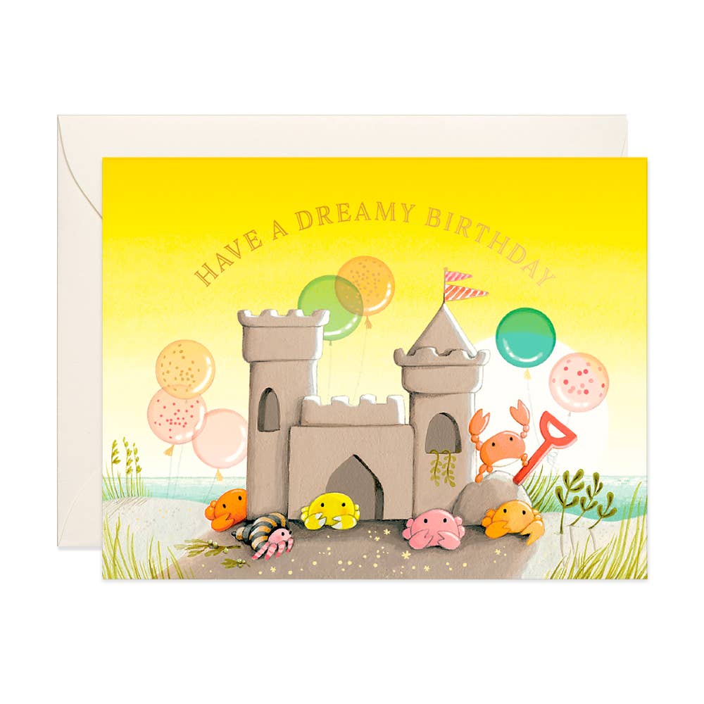 Sand Castle Birthday Card