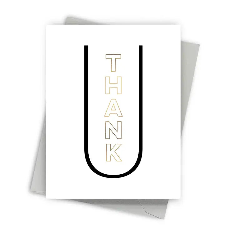 Centered Thank U Card