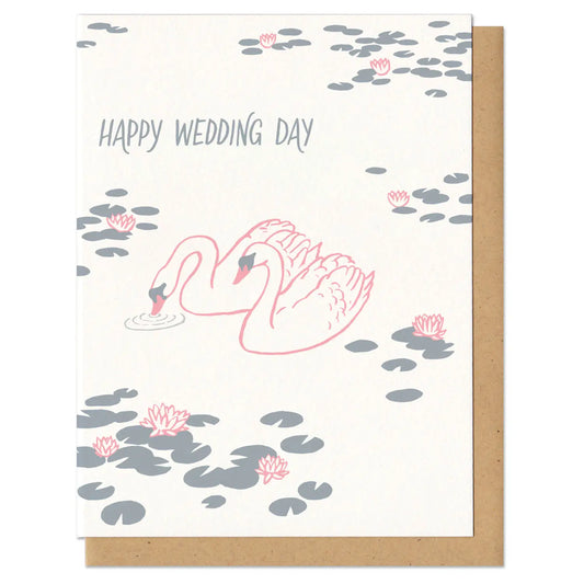 Wedding Swans Greeting Card