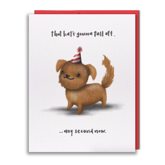 Precarious Hat Birthday Card