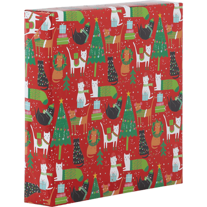 Frolicking Felines Christmas Roll Wrap