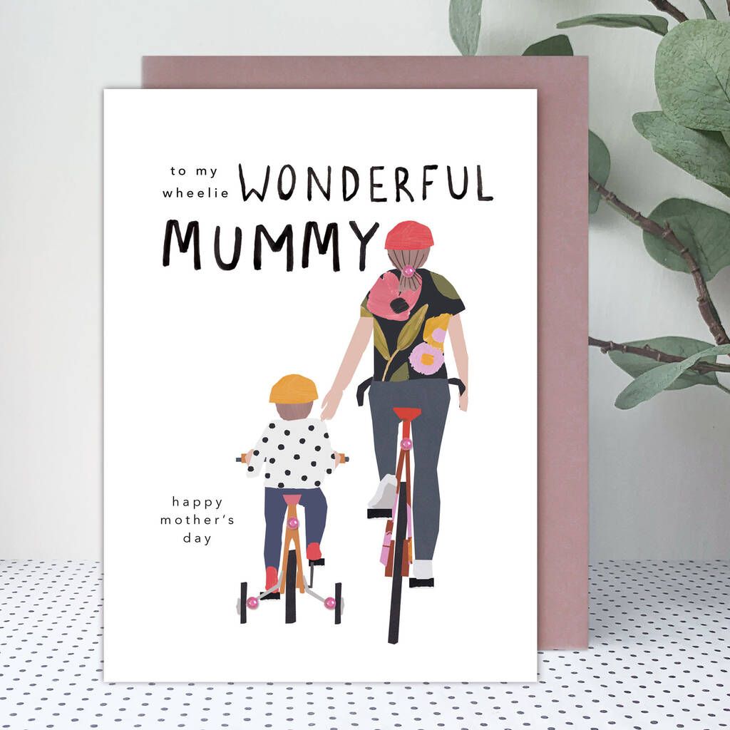 Stop The Clock Design Wheelie Wonderful Mother's Day Card