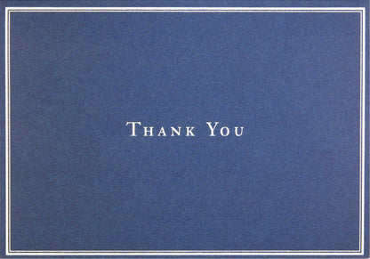 Navy Blue Thank You Boxed Cards