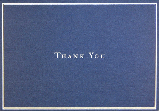 Navy Blue Thank You Boxed Cards