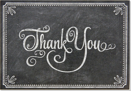 Chalkboard Thank You Boxed Notecards