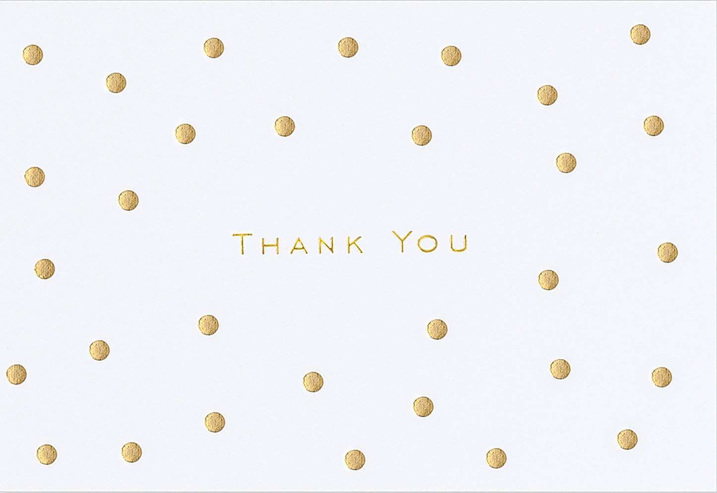 Gold Dots Thank You Boxed Cards