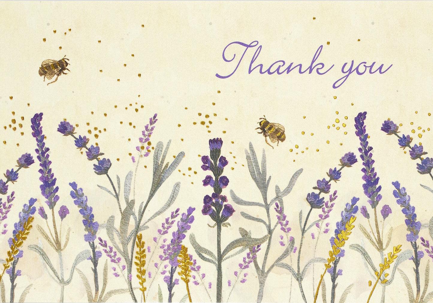 Lavender & Honey Thank You Boxed Card