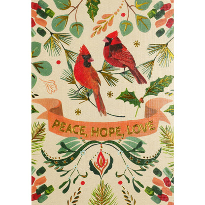 Festive Cardinals Holiday Half Boxed Cards