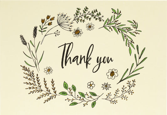 Native Botanicals Thank You Boxed Cards