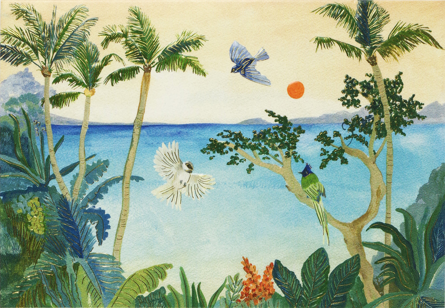 Tropical Paradise Blank Boxed Cards