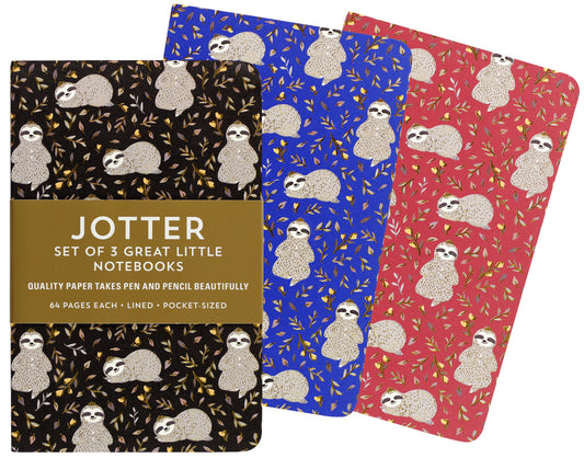 Jotter Sloths Notebook Set Of 3