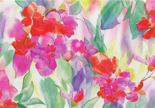 Watercolour Petals Blank Boxed Cards