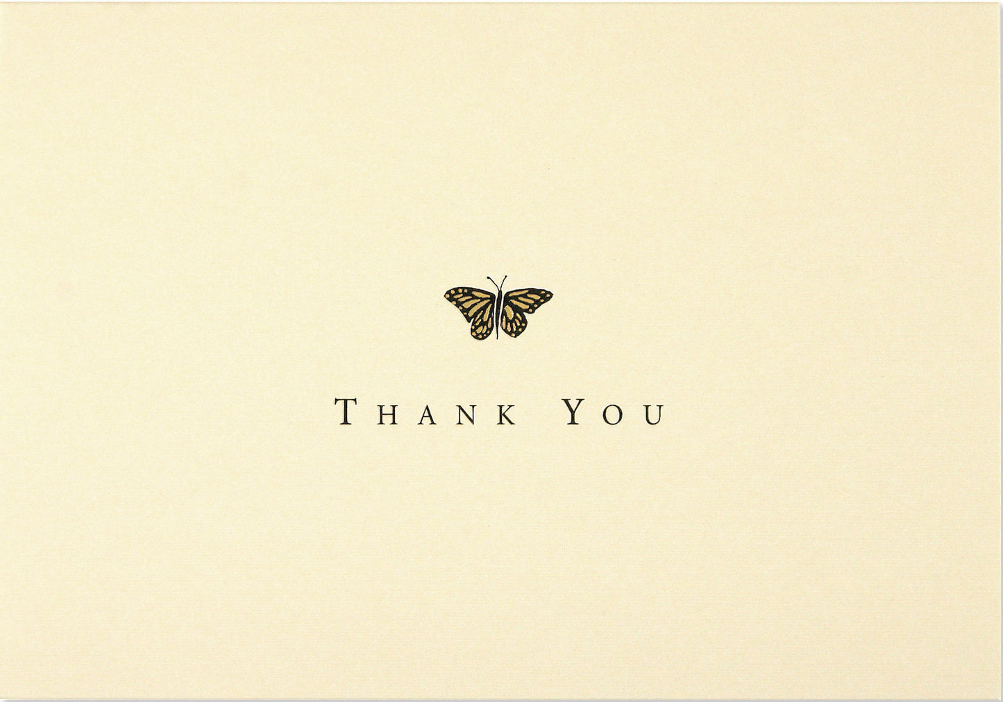 Gold Butterfly Thank You Boxed Cards