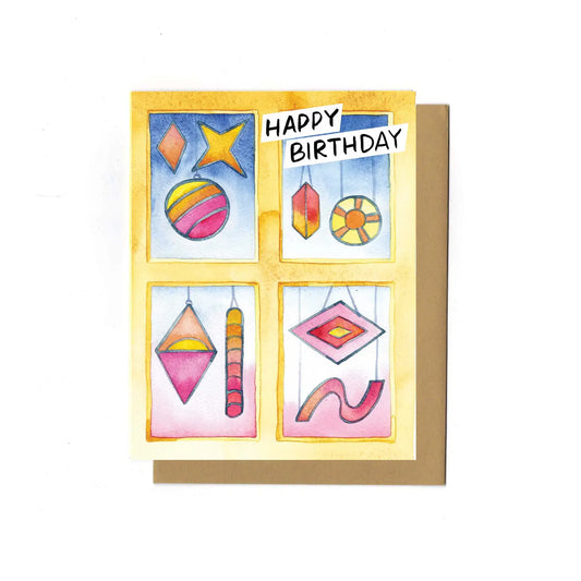 Stained Glass Birthday Card