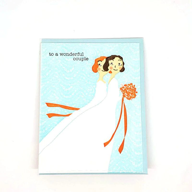 Brides To Wonderful Couple Card