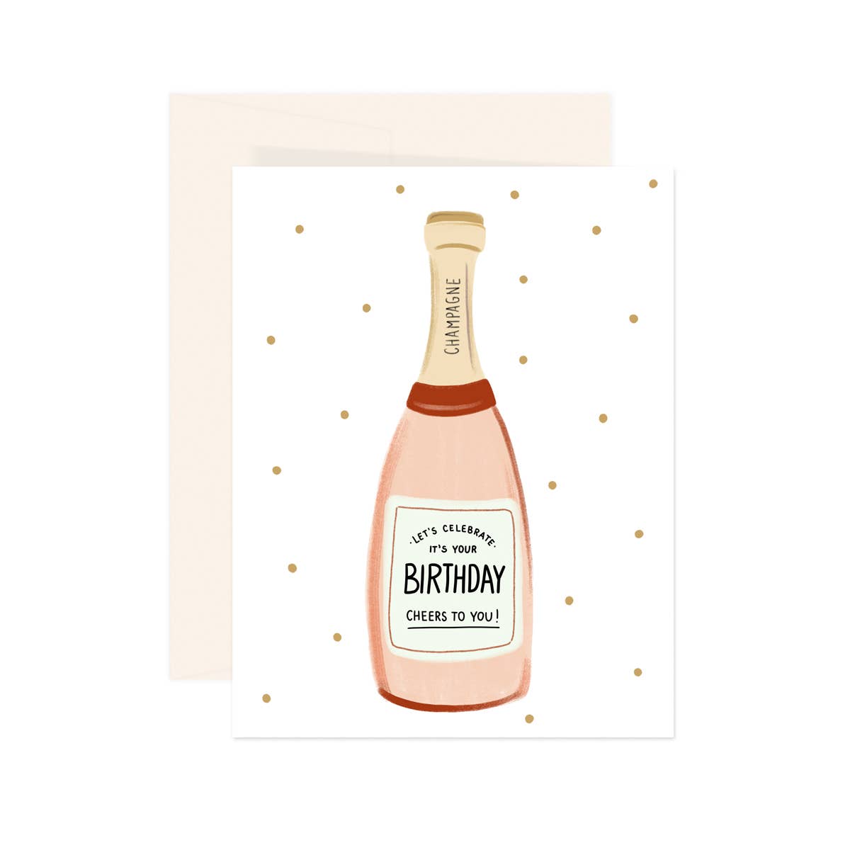 Birthday Champagne Card