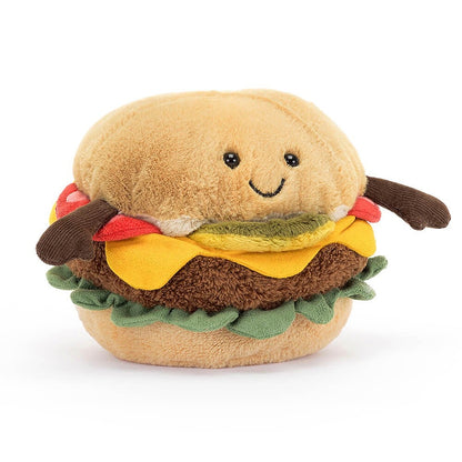 Amuseable Burger Plush Toy