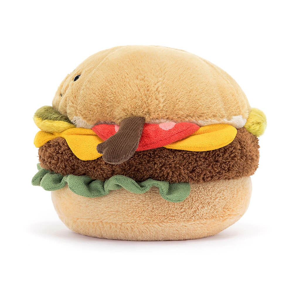 Amuseable Burger Plush Toy