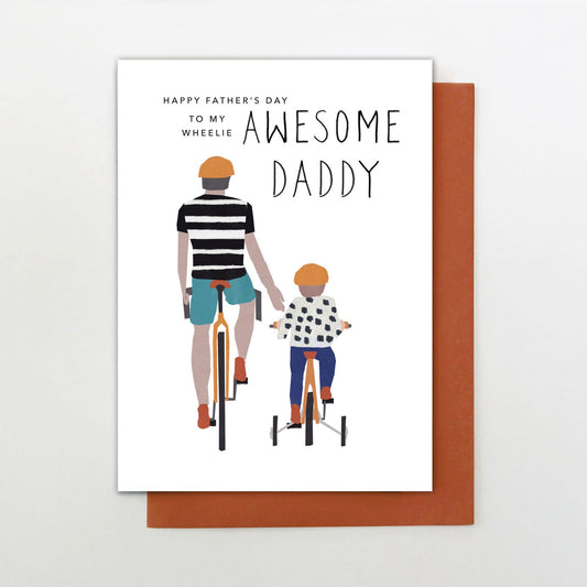 Stop The Clock Design Awesome Daddy Father's Day Card
