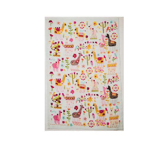 Llamas Tea Towel