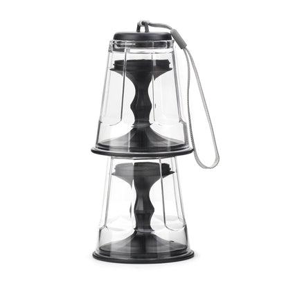 Stacking Wine Glass Black Set/2