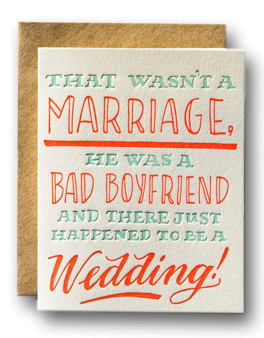 Bad Boyfriend / Divorce Card