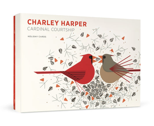 Charley Harper Cardinal Courtship Holiday Boxed Cards