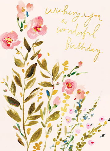 Modern Beauty Birthday Card