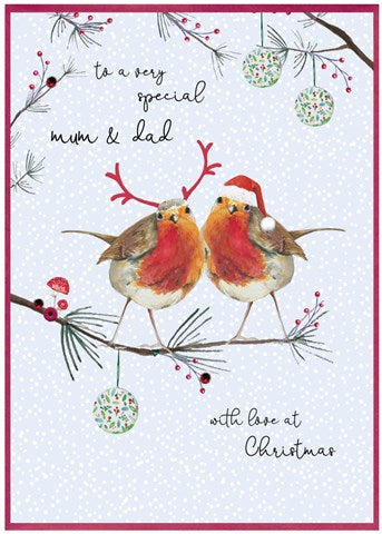 Special Mum And Dad Holiday Card