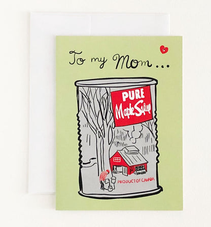 Maple Syrup Mother's Day Card