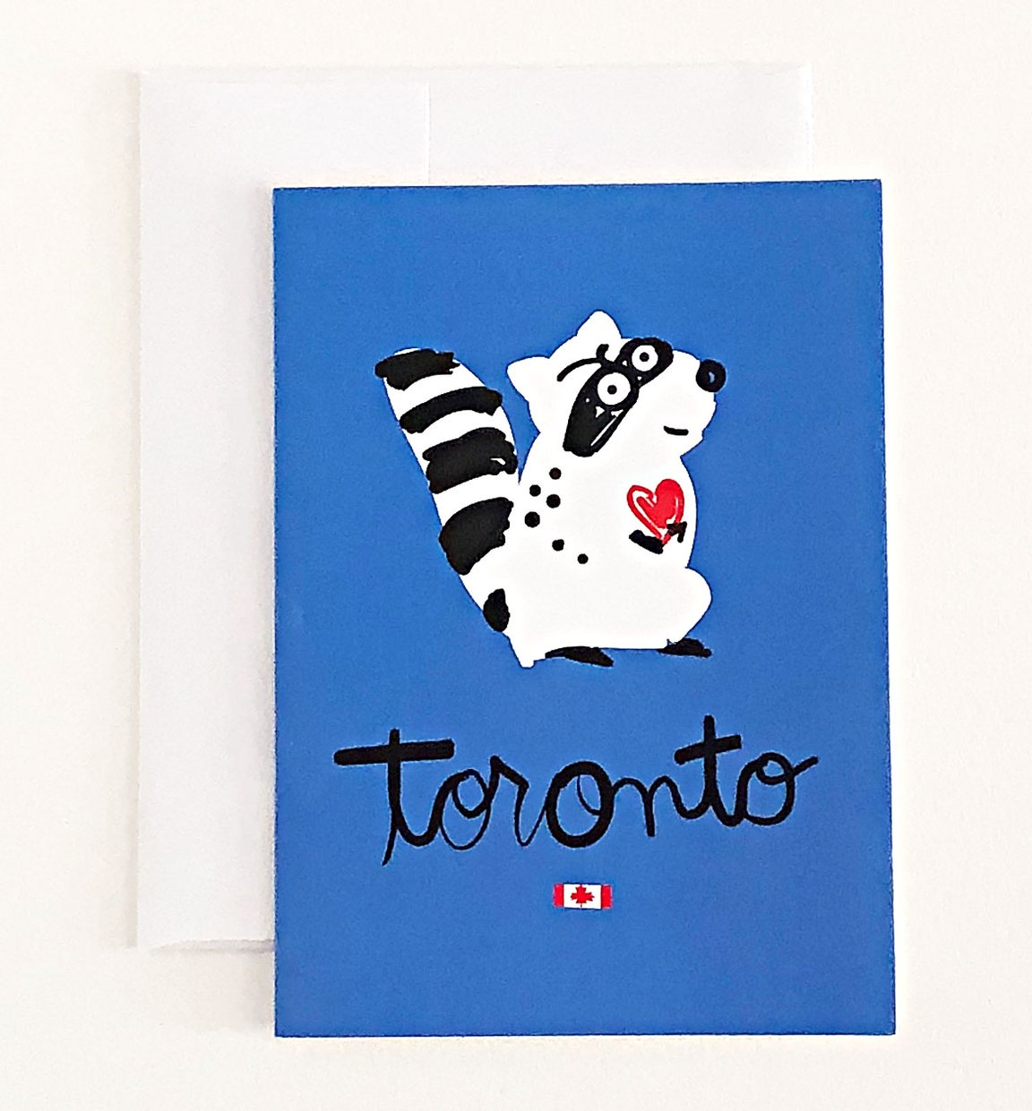 Raccoon Toronto Card